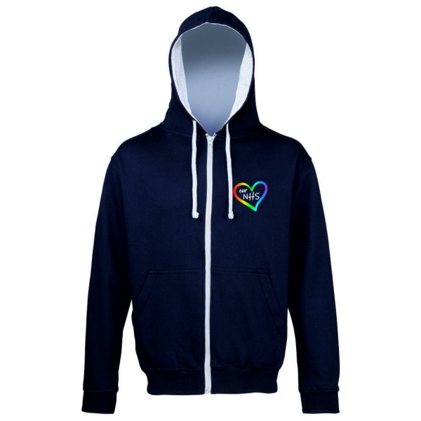 NHS Zip Hoodie Navy